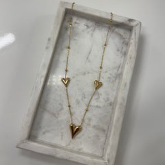Triple heart Ketting K019