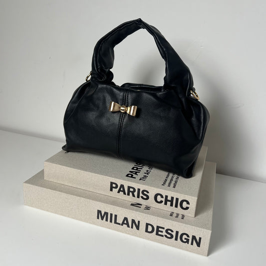 Private label bag leather black