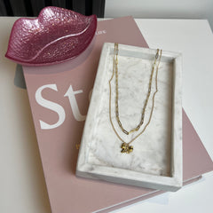 Mini bow chain Necklace K020