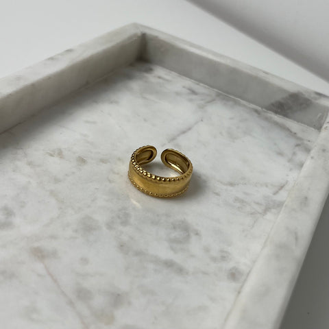 Golden bead Ring R009
