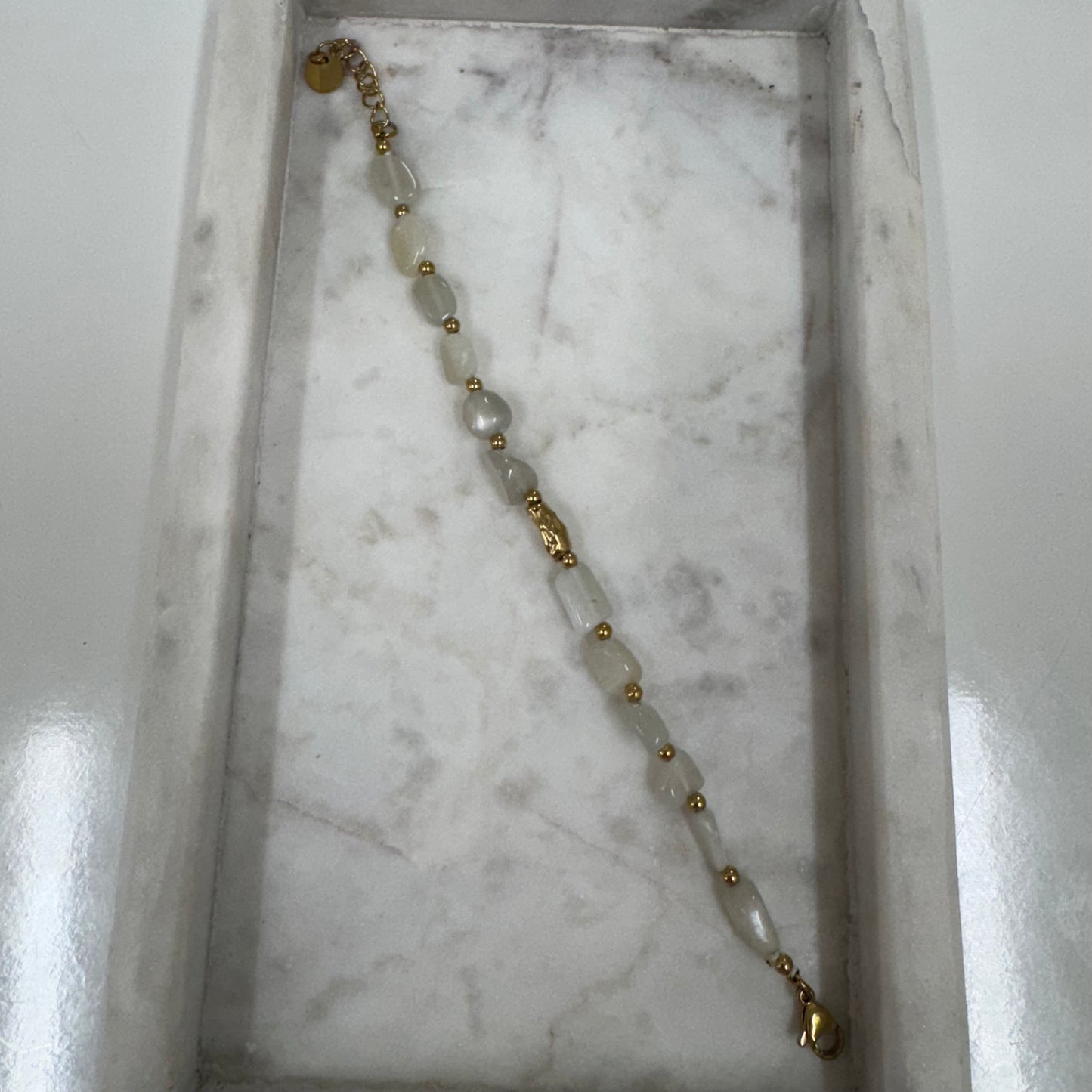 Moonstone Sage Glow Armband S057
