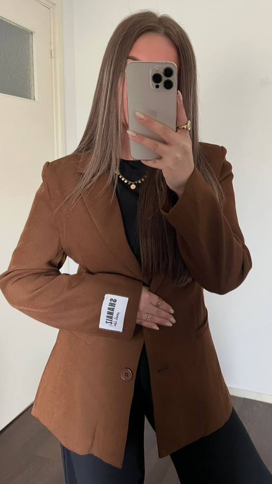 Tailored limited blazer Brown