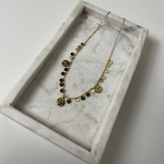 Golden coin ketting K010