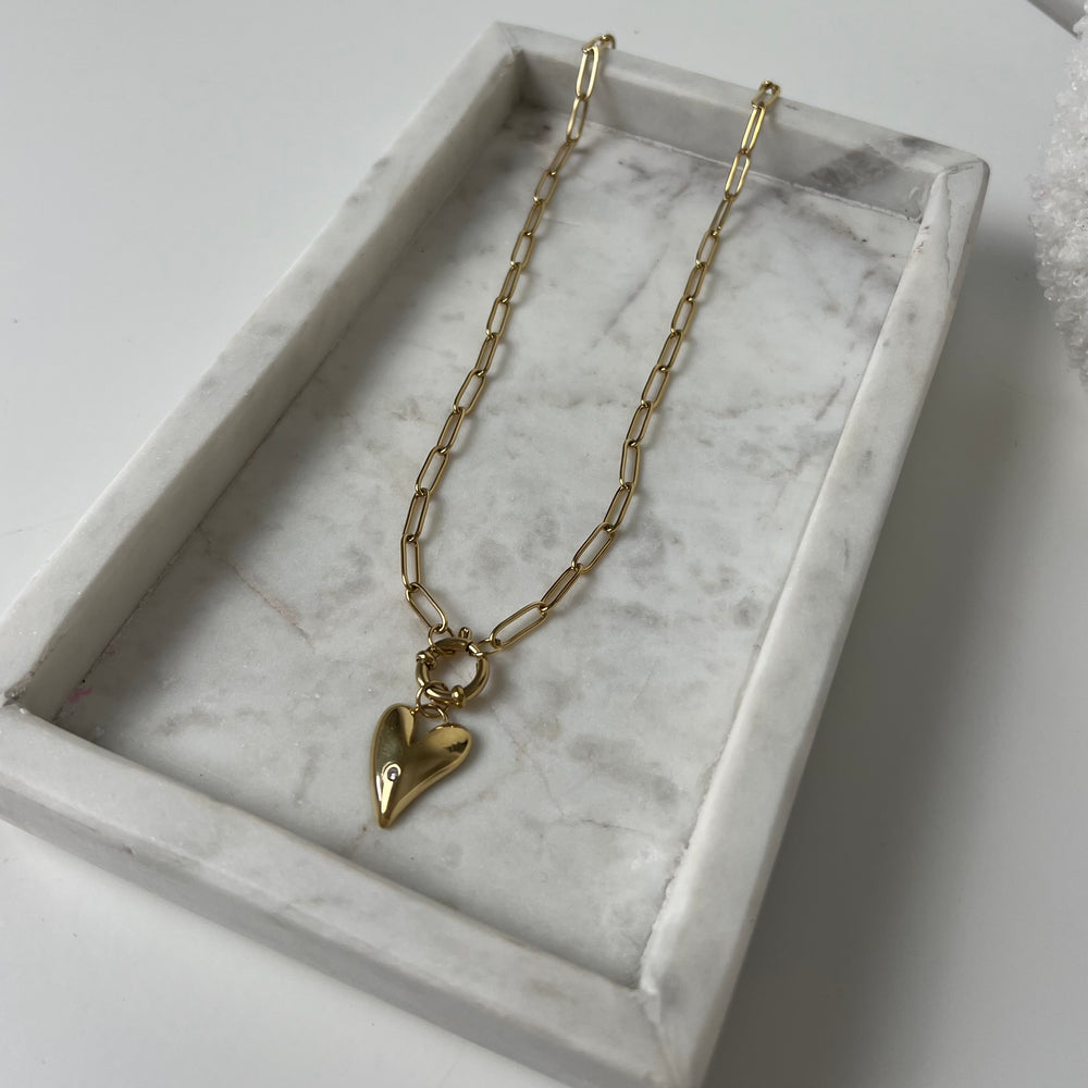 Diamond heart Ketting K004