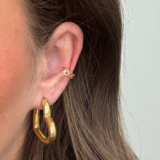 Sweet heart ear cuff o047