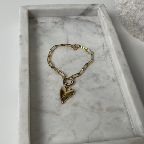 Diamond Heart Armband A006
