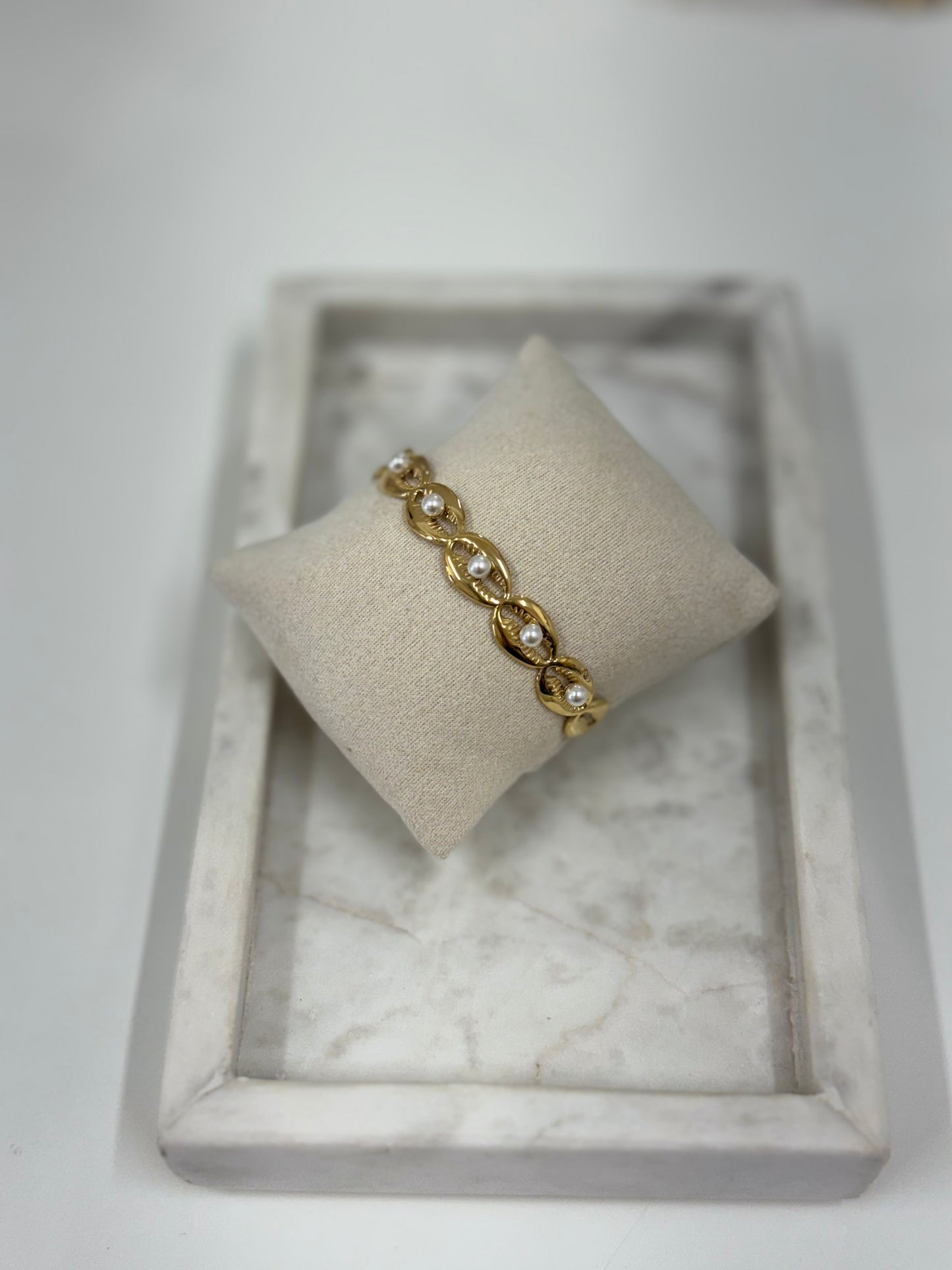 Seashell Pearl Bangle H002