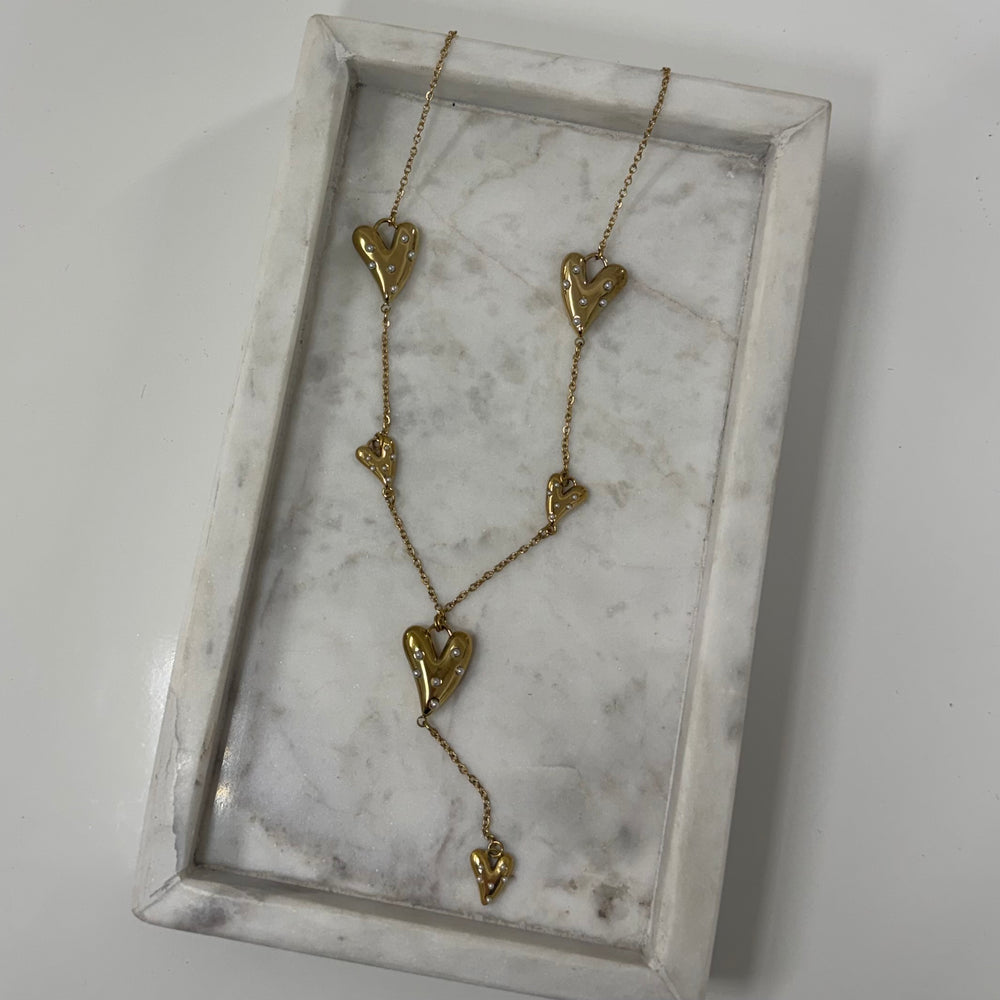 Pearl heart y Ketting K021