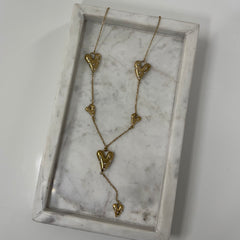 Pearl heart y Ketting K021