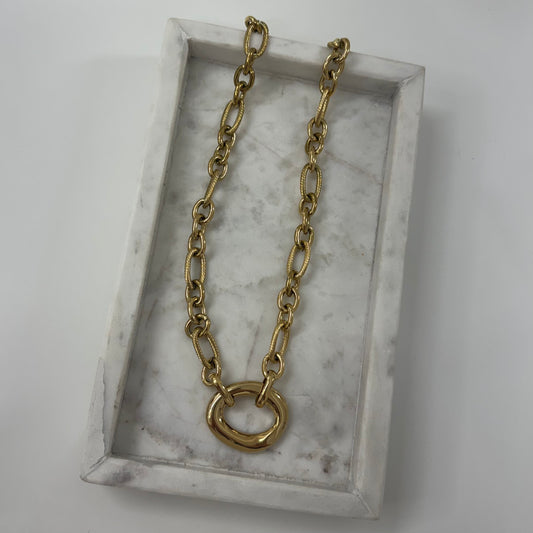 Chunky chain oval ketting K043
