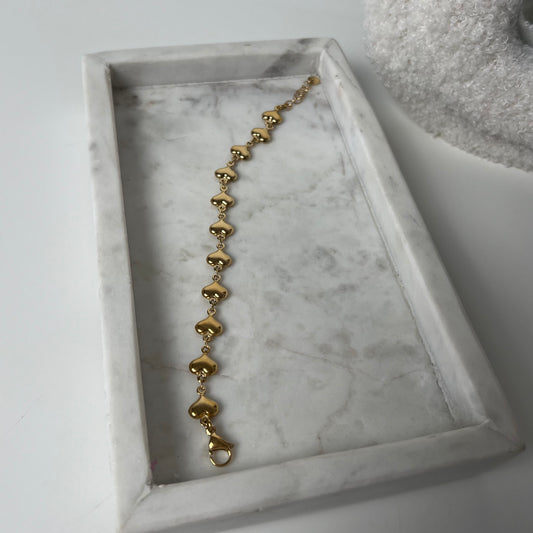 Golden Hearts Armband A004
