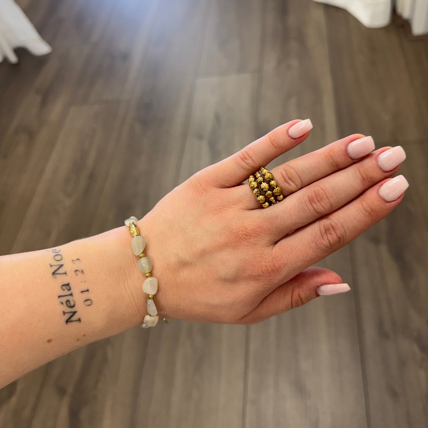Moonstone Sage Glow Armband S057