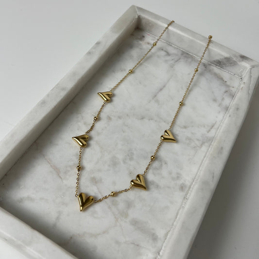 Mini heart ketting K011