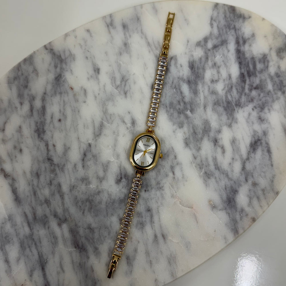 White diamond Watch