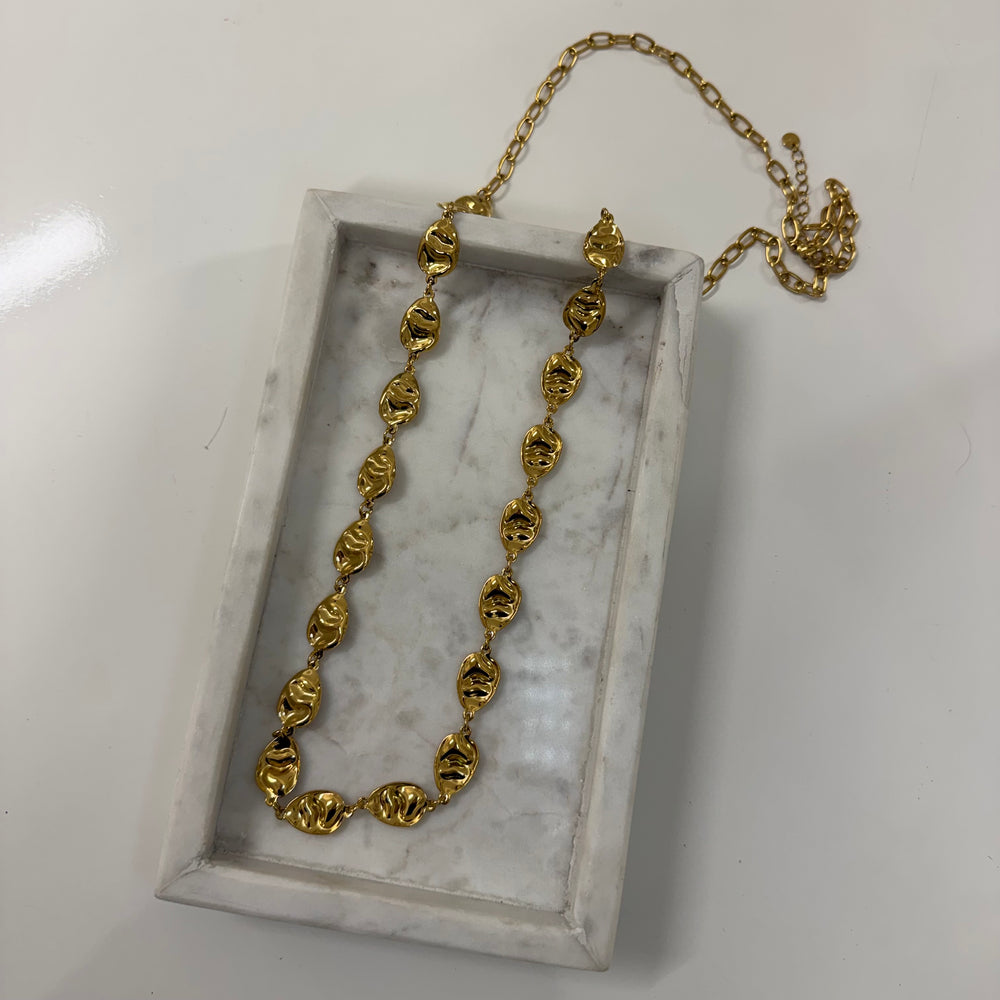 Long coin ketting K008