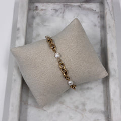 Pearl Link Armband S052