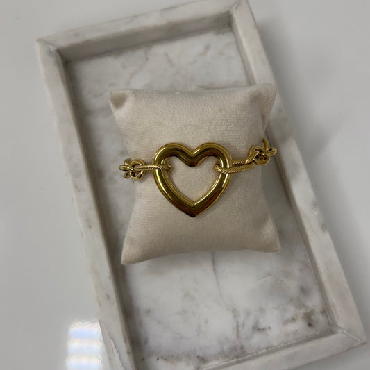 Chunky heart Armband A006