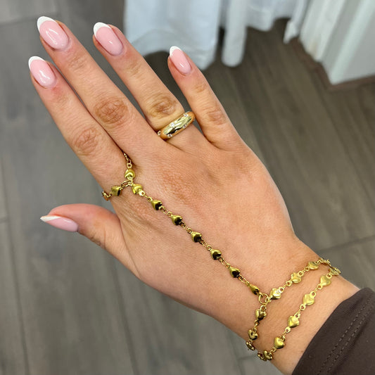 Triple heart Hand chain A021