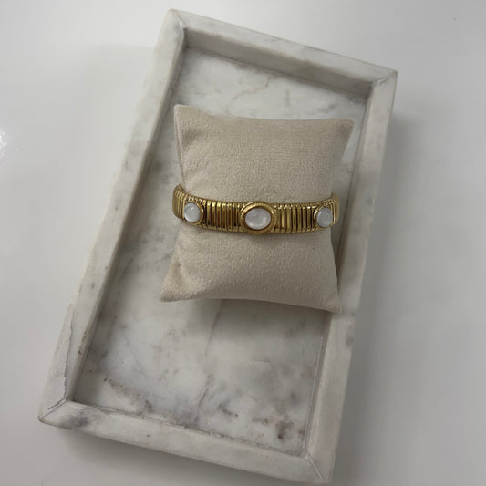 White Mae bangle H029